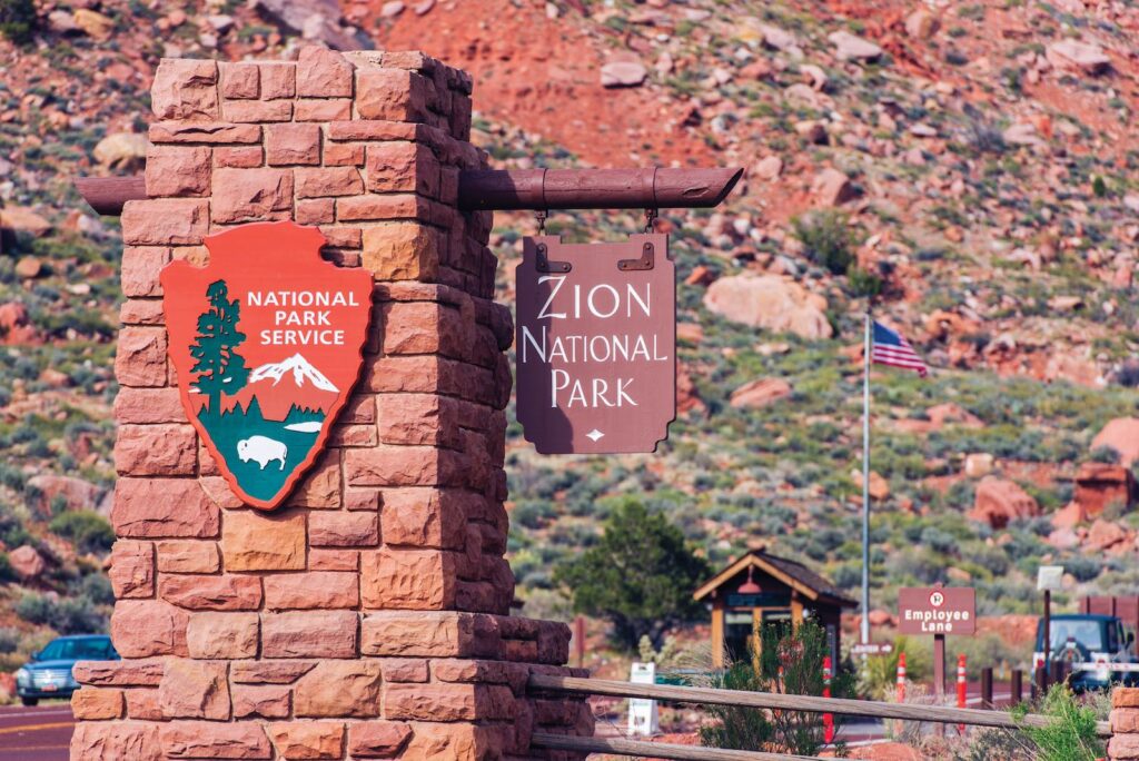 parking in Zion National Park