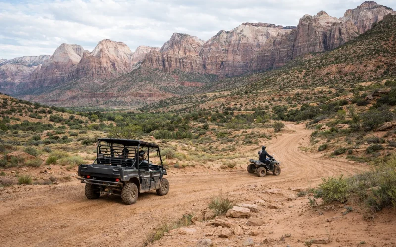 UTV and ATV riding on off-road trails near Zion Utah in 2026