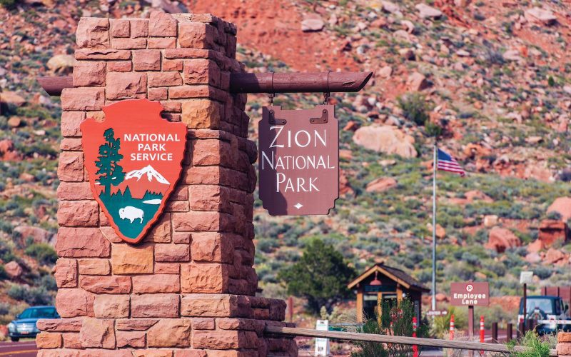 parking in Zion National Park